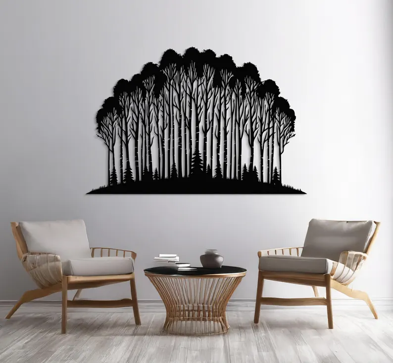 Forest Metal Wall Art