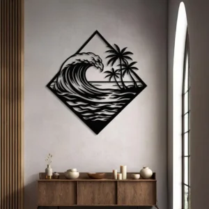 Ocean Wave Metal Wall Art